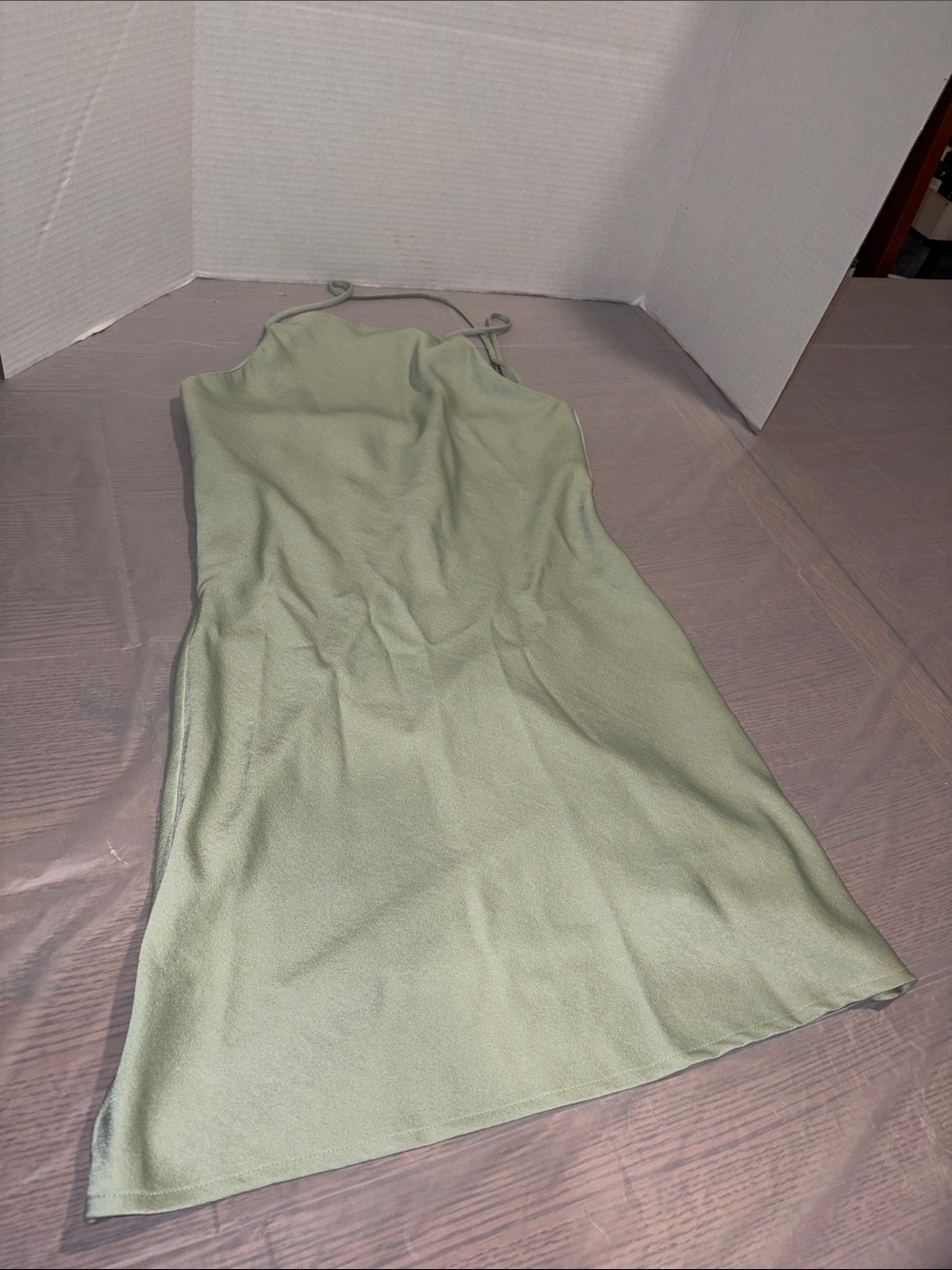 Sage Spaghetti-Strap Mini Dress by Sage